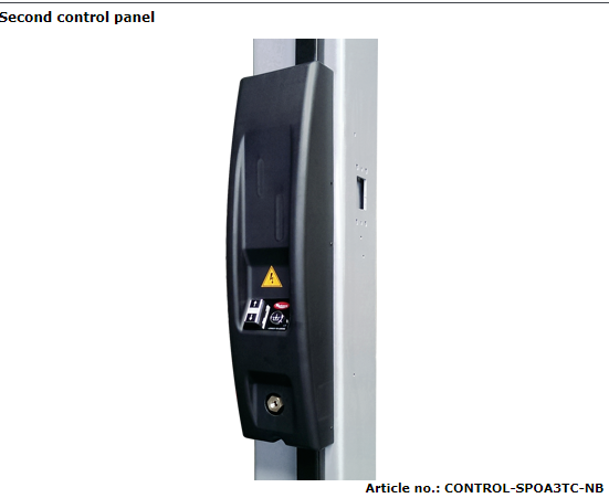 Valdymo pultas skirtas dviejų kolonų keltuvams Rotary (CONTROL-SPOA3TC-NB, BLITZROTARY)