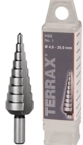 Step drill bit (101050-9TX, TERRAX)