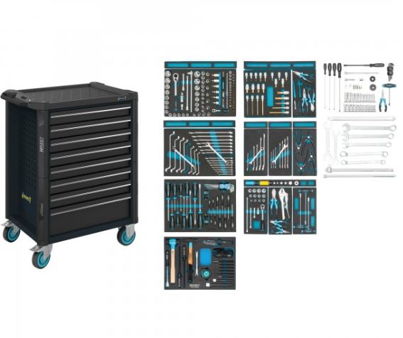 Tool trolley - Tool trolley Assistent 179N (179N-8-RAL7021/300, HAZET)
