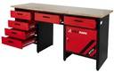 Workbench with 6 drawers and cabinet (WT1700, HOLZMANN)