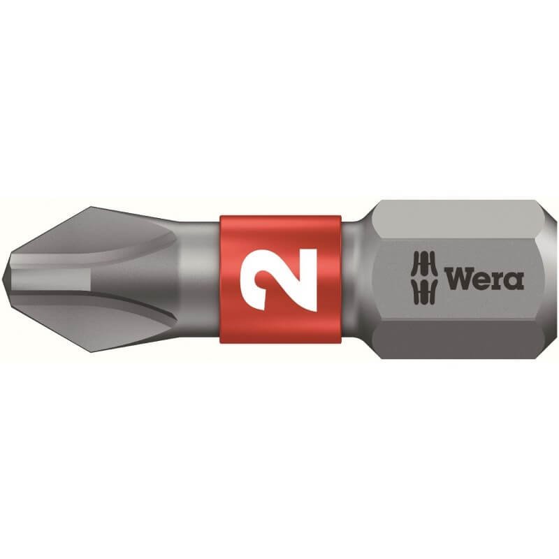 Krustveida PH1 skrūvgrieža uzgaļu 25mm komplekts 851/1 Z DIY 100 (100 gab.) (05072440001, WERA)