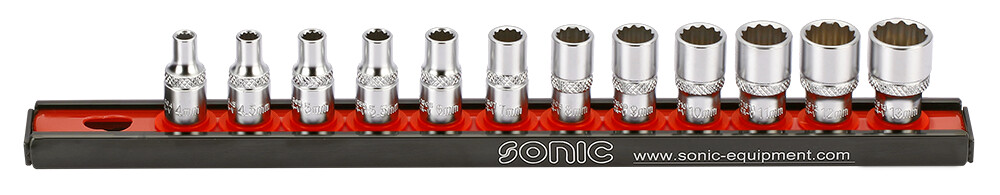 1/4 12-point socket set (12pcs) (101201, SONIC)