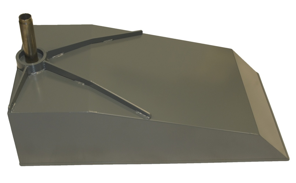 Waste oil collecting bowl 45 L, RAL 7012 grey (1073104, EUROLUBE)