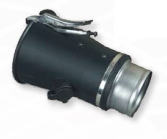 Nozzle with a clamping grip, for a hose Ø125 mm / opening Ø200 mm (BNPG-125/200, CORAL)