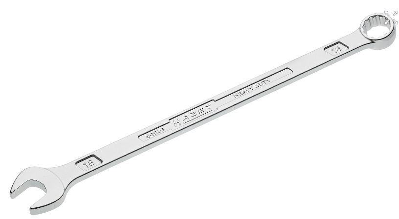 Kombinuotas veržliaraktis, itin ilgas, 18 mm (600LG-18, HAZET)