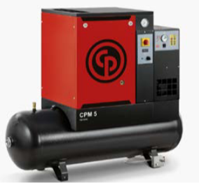 Rotary Screw Air Compressor with Dryer and 200 L Receiver CPM 9 200L D 8, Chicago Pneumatic (4152054432, CHICAGO PNEUMATIC)