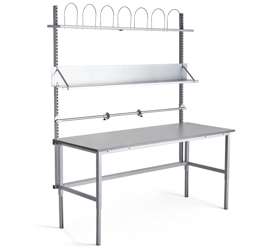Iepakošanas darbgalds, regulējama augstuma, 2000×800 mm (2741212)
