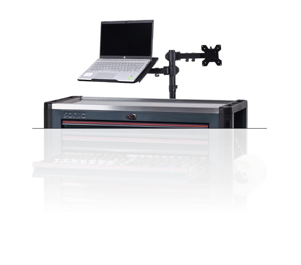 Monitor and laptop holder for NEXT toolboxes (49015, SONIC)