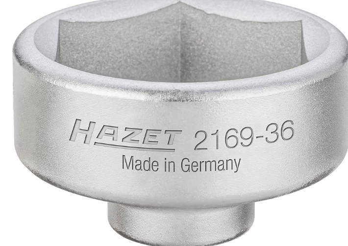HAZET Oil filter wrench - 3/8" (10 mm) square, hollow (2169-36, HAZET)