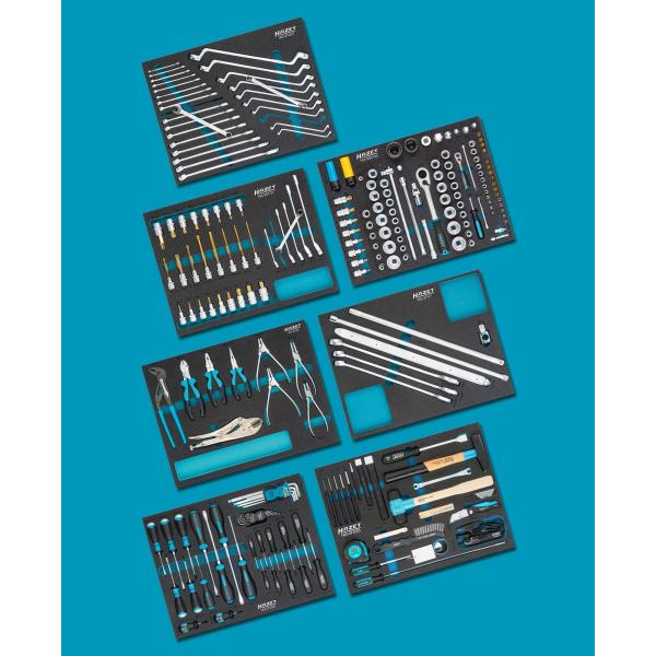 Standard tool assortment for VW AUDI, 242 pieces (0-2500-163/242, HAZET)