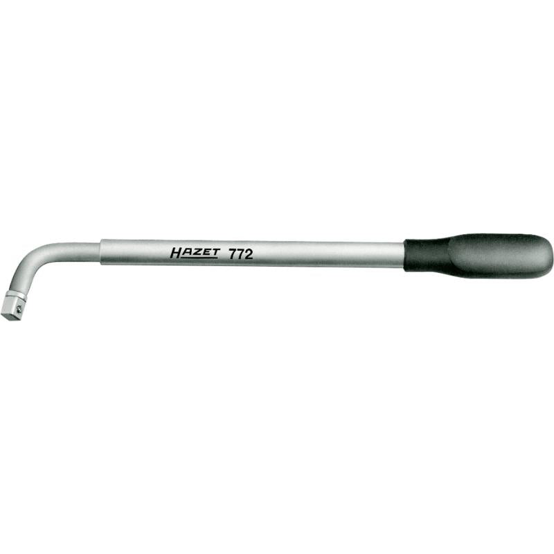 Extendable wheel nut wrench, 1/2 inch (12.5 mm) square, solid, 535 mm (772, HAZET)