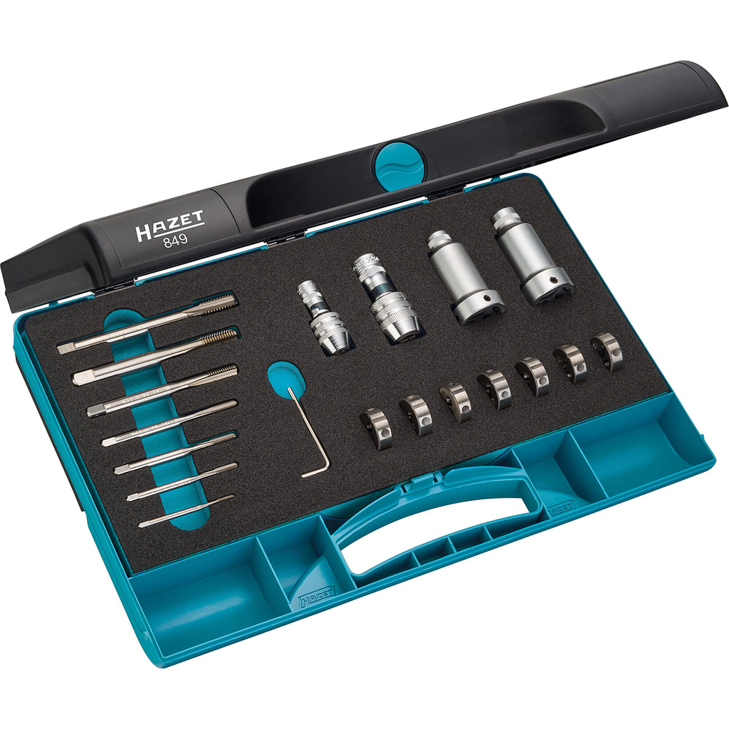 Tap and die set M3-M12, 21 pieces (849, HAZET)