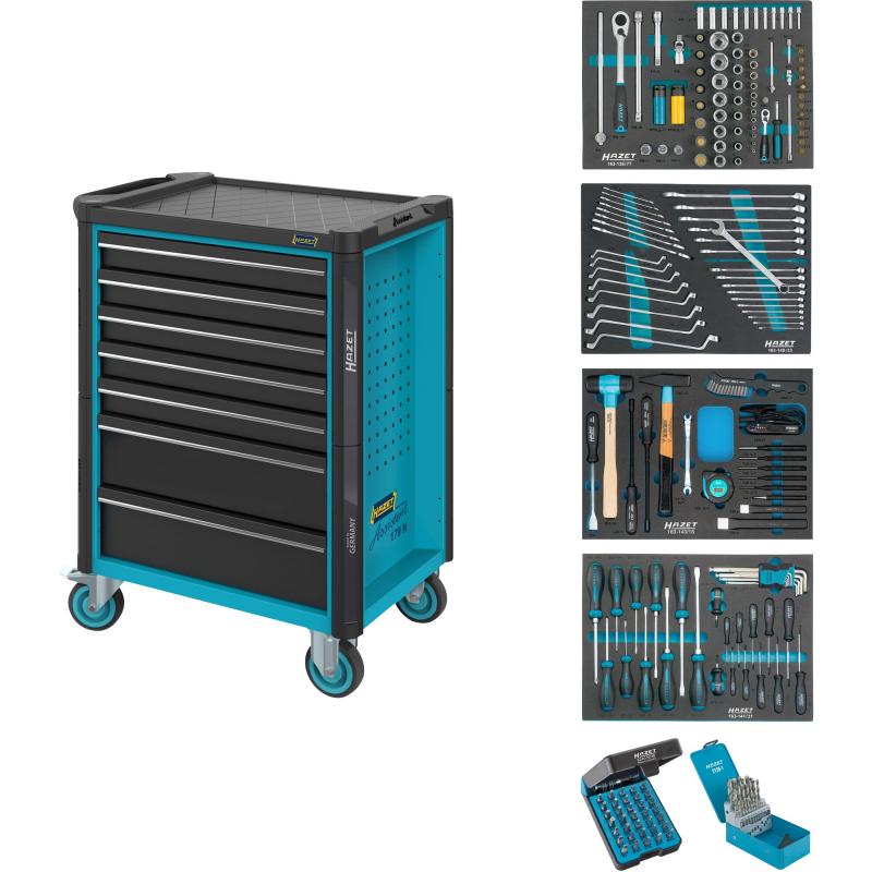 Tool trolley Assistent 179N with assortment, 220 pieces (179N-7/220, HAZET)