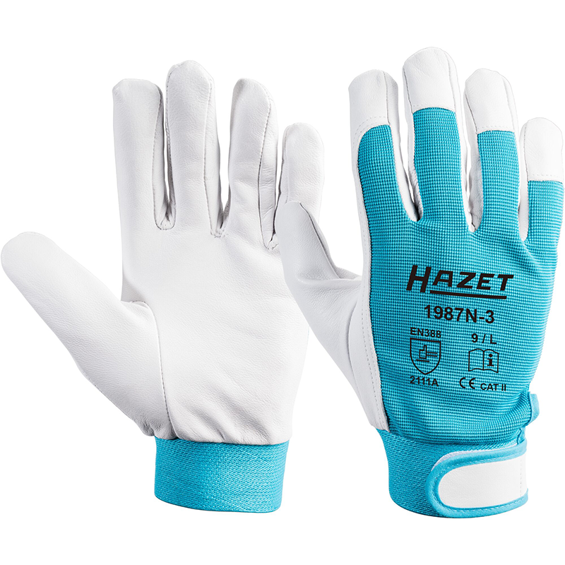 Working gloves - genuine leather (1987N-3)
