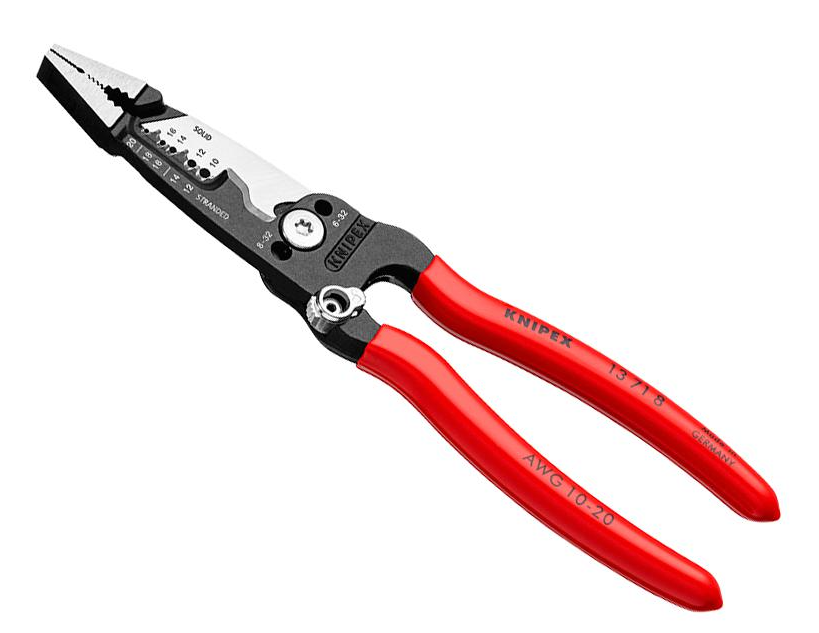 Daugiafunkcės replės elektrikui 200 mm (13 71 8, KNIPEX)