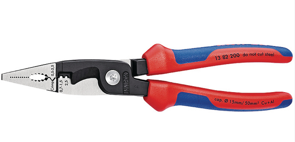 Replės elektrikui 200mm (13 82 200, KNIPEX)