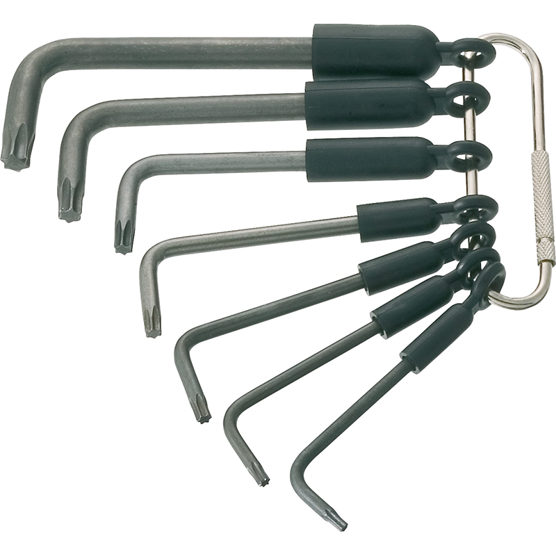 Kampinių atsuktuvų rinkinys - vidinis TORX® profilis (2115-T/7R, HAZET)