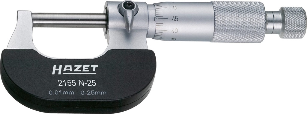 Precizinis mikrometras 0–25 mm (2155N-25, HAZET)