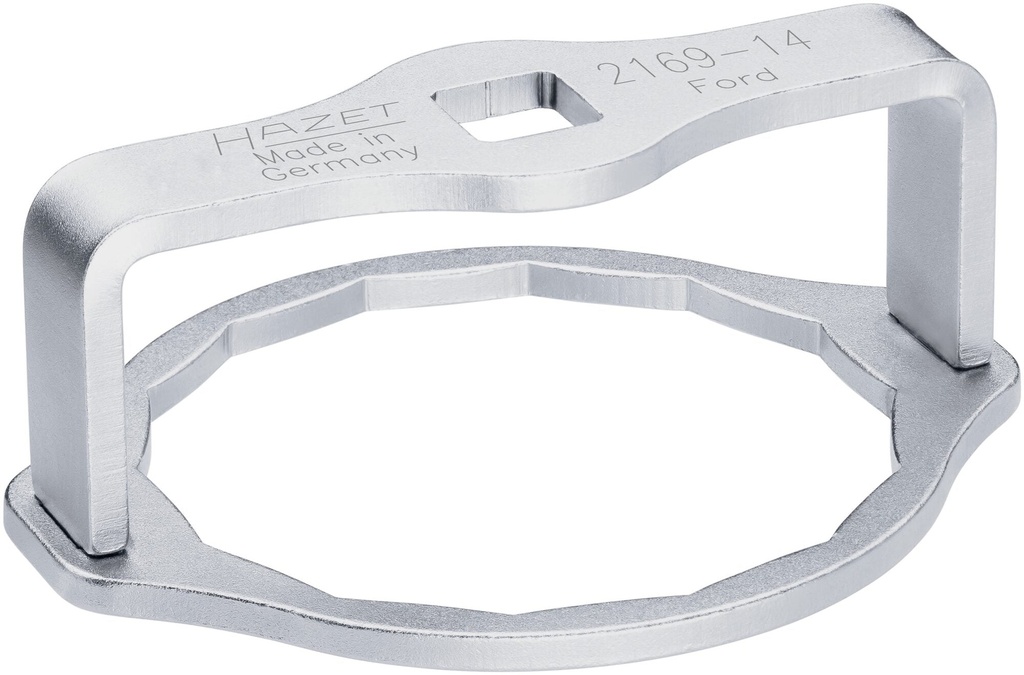 Oil filter wrench - 1/2 inch (12.5 mm) square, hollow (2169-14, HAZET)