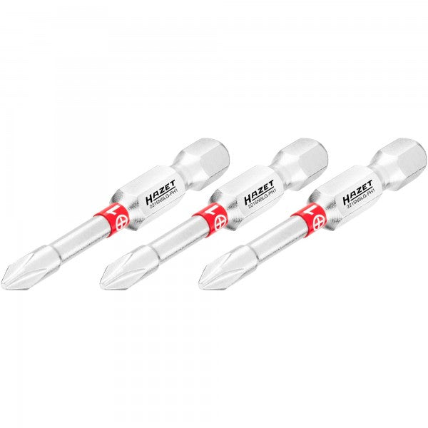 Atsuktuvo antgalis, kryžminis Phillips PH1, 1/4″ (6,3 mm) šešiabriaunis (2215NSLG-PH1/3, HAZET)