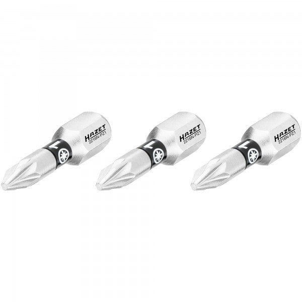 Skrūvgrieža uzgalis, Pozidriv PZ1, 1/4″ (6,3 mm) sešstūra (2216N-PZ1/3, HAZET)
