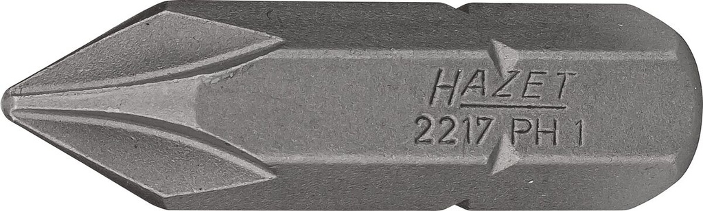 Skrūvgrieža uzgalis, Phillips PH1, 5/16″ (8 mm) sešstūra (2217-PH1, HAZET)
