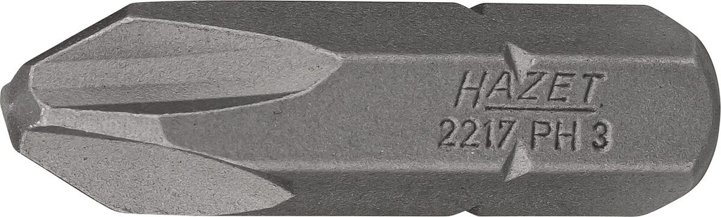 Skrūvgrieža uzgalis, Phillips PH3, 5/16″ (8 mm) sešstūra (2217-PH3, HAZET)