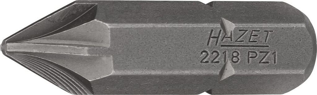 Atsuktuvo antgalis, kryžminis Pozidriv PZ1, 5/16″ (8 mm) šešiabriaunis (2218-PZ1, HAZET)
