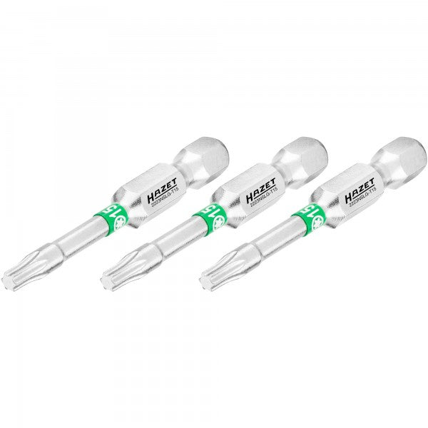 Atsuktuvo antgalis, žvaigždinis Torx T15, 1/4″ (6,3 mm) šešiabriaunis (2223NSLG-T15/3, HAZET)
