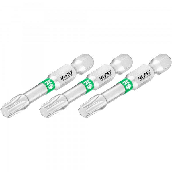 Atsuktuvo antgalis, žvaigždinis Torx T30, 1/4″ (6,3 mm) šešiabriaunis (2223NSLG-T30/3, HAZET)