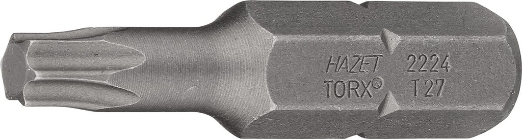 Screwdriver bit, Torx T27, 5/16″ (8 mm) hex (2224-T27, HAZET)