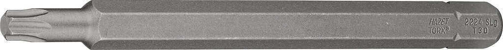 Screwdriver bit, Torx T30, 5/16″ (8 mm) hex (2224SLG-T30, HAZET)