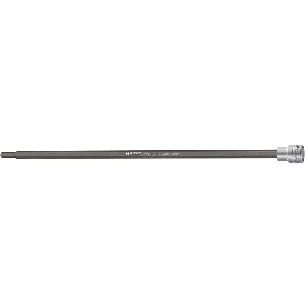 Piedziņas vārpstas skrūvgrieža galviņa, 3/8" (10 mm), doba, iekšējais 6 stūru 6 mm (2584LG-1A, HAZET)