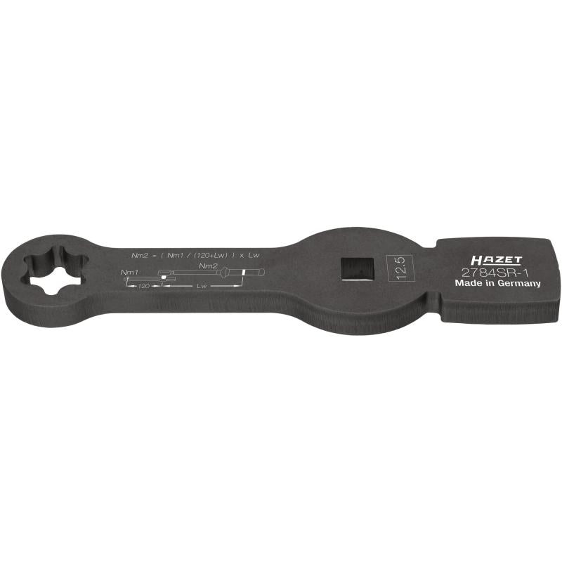 Slogging (striking) box-end wrench, special profile, with 2 striking faces (2784SR-1, HAZET)