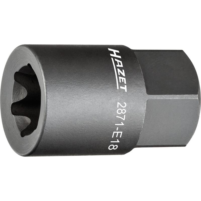 Brake caliper socket E18, 22 mm external hex (2871-E18, HAZET)
