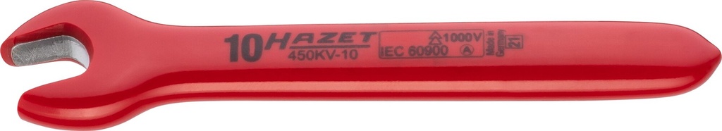 Single open-end wrench with protective insulation (450KV-10)
