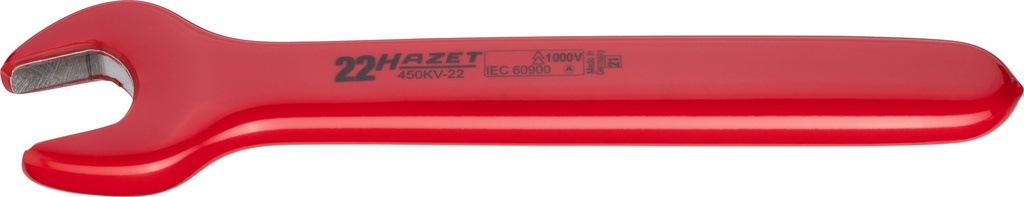 Single open-end wrench with protective insulation (450KV-22)