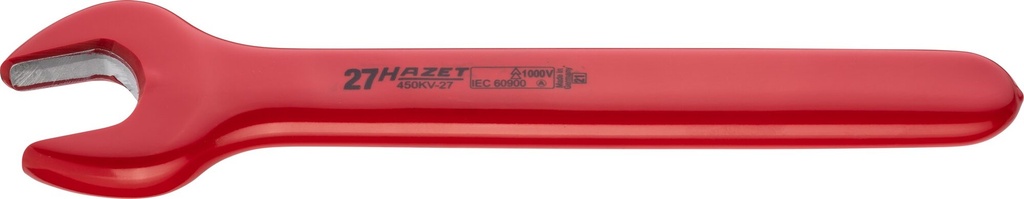Single open-end wrench with protective insulation (450KV-27)