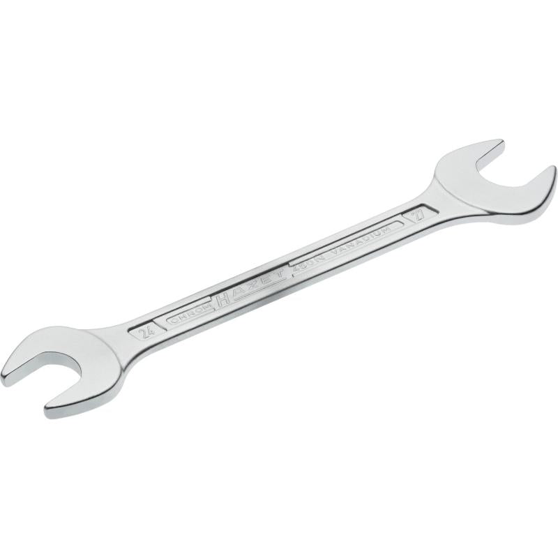 Double open-end wrench, outside hexagon profile, 24 × 27 mm (450N-24X27, HAZET)
