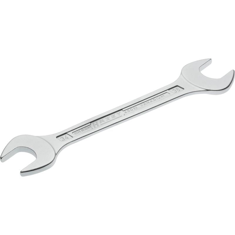 Double open-end wrench, outside hexagon profile, 34 × 36 mm (450N-34X36, HAZET)