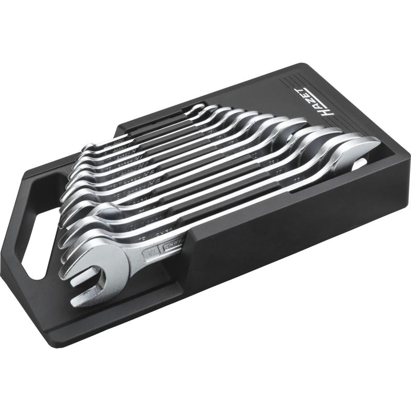 Double open-end wrench set, outside hexagon profile, 12 pcs (6×7 – 30×32 mm) (450N/12NRS, HAZET)