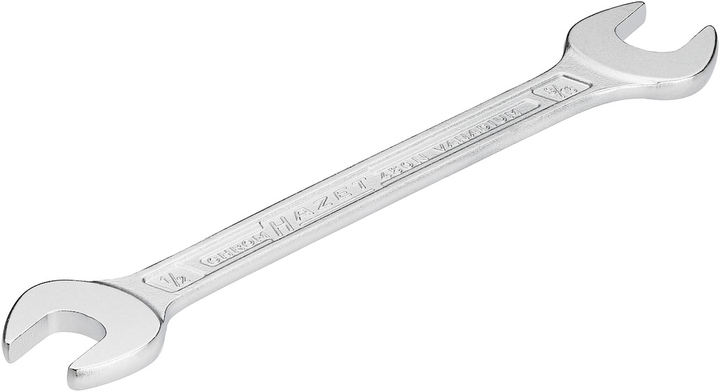 Divpusējā uzgriežņatslēga, ārējais sešstūra profils, 1/2 × 9/16″ (450NA-1/2X9/16VKH, HAZET)