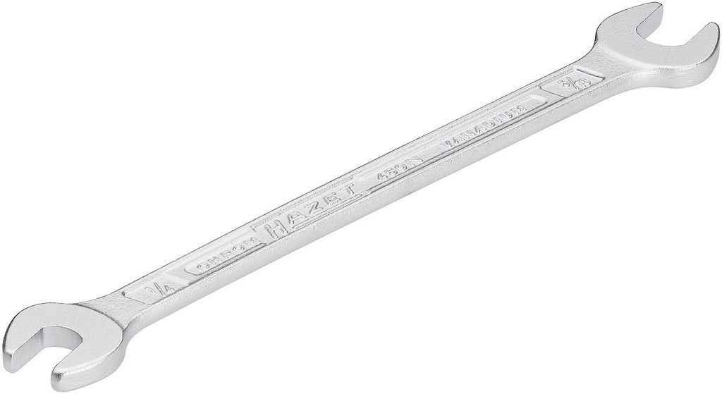 Double open-end wrench, outside hexagon profile, 1/4 × 5/16″ (450NA-1/4X5/16VKH, HAZET)