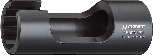 Injection line spanner – 1/2 inch square, hollow, 22 mm (4550N-22, HAZET)