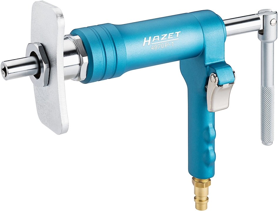 Brake piston readjusting tool set, pneumatic, 4 pieces (4970P-1/4, HAZET)