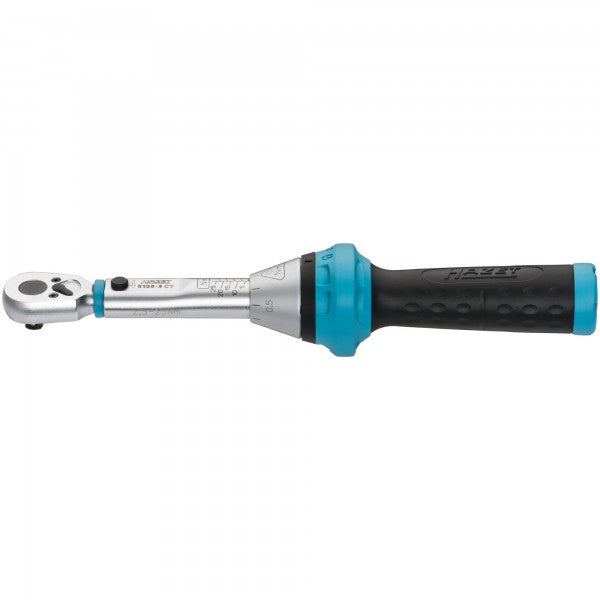 Torque wrench 2.5 – 25 Nm, 1/4 inch, with DAkkS calibration certificate (5108-3CTCAL, HAZET)