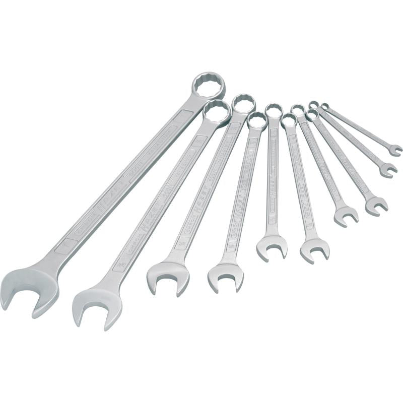 Kombinēto uzgriežņu atslēgu komplekts, 10 gab. (1/4"–1") (600NA/10, HAZET)