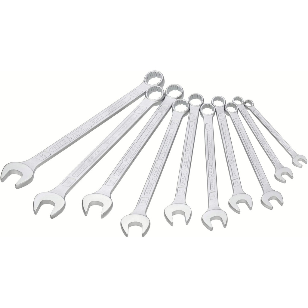 Combination wrench set, 10 pcs (8–19 mm) (600SPC/10, HAZET)