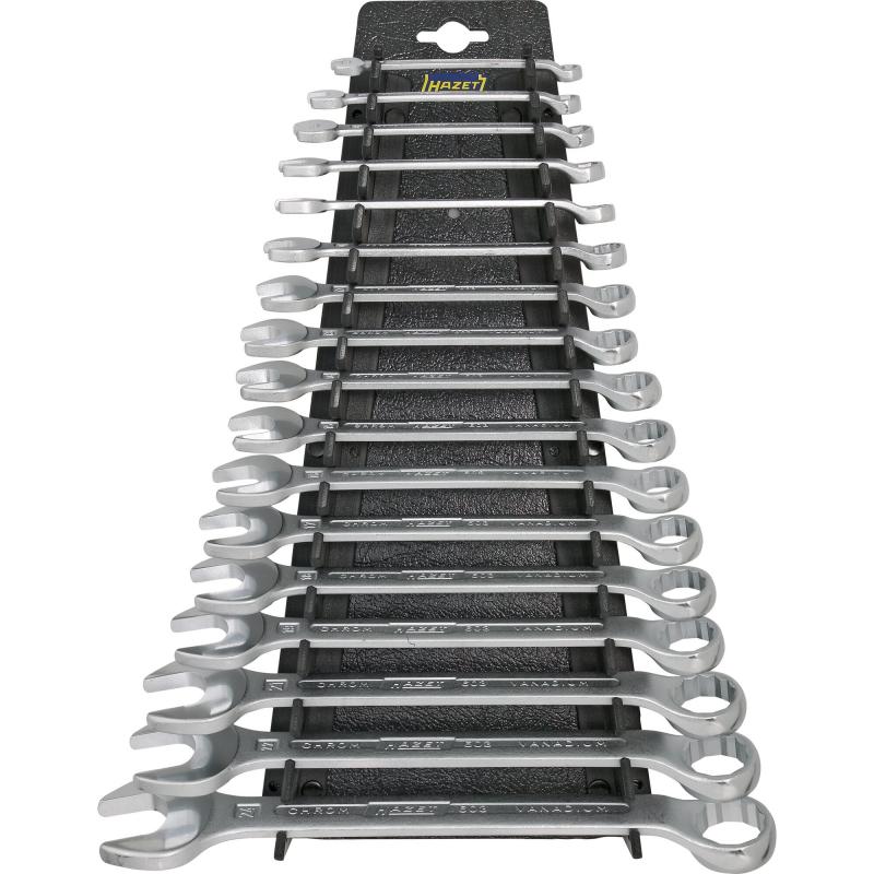Combination wrench set, 17 pcs (6–24 mm) (603/17H, HAZET)