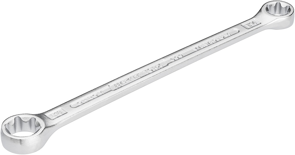Dvigubas žiedinis raktas, išorinis E-TORX® profilis, E14 × E18 (609-E14XE18, HAZET)